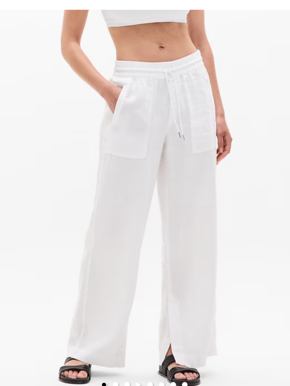 Retreat Linen High Rise Wide Leg Pant
